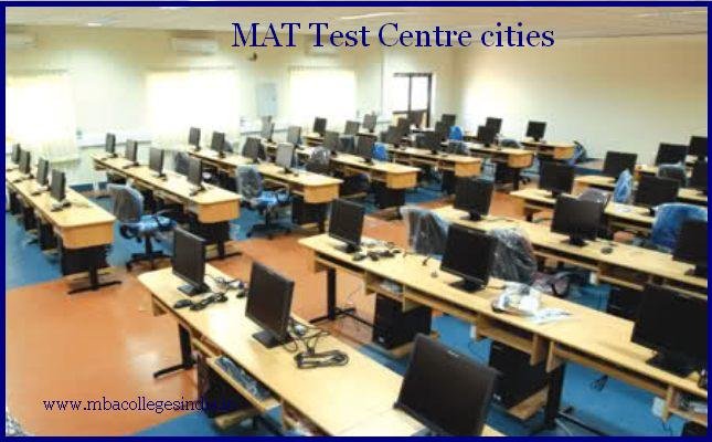 MAT Test Centre cities