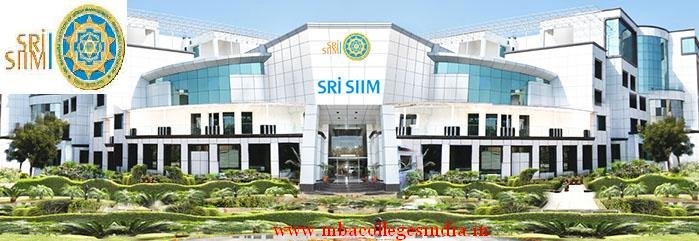 SRI SIIM Admission 2018 SRI SIIM Admission 2018